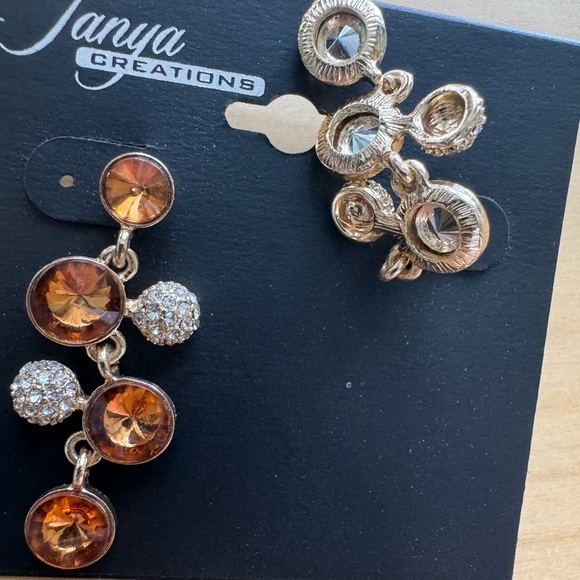 High-End Department Store Designer One of Kind Statement Earrings - Picture 7 of 8